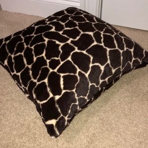 Giraffe print pillow